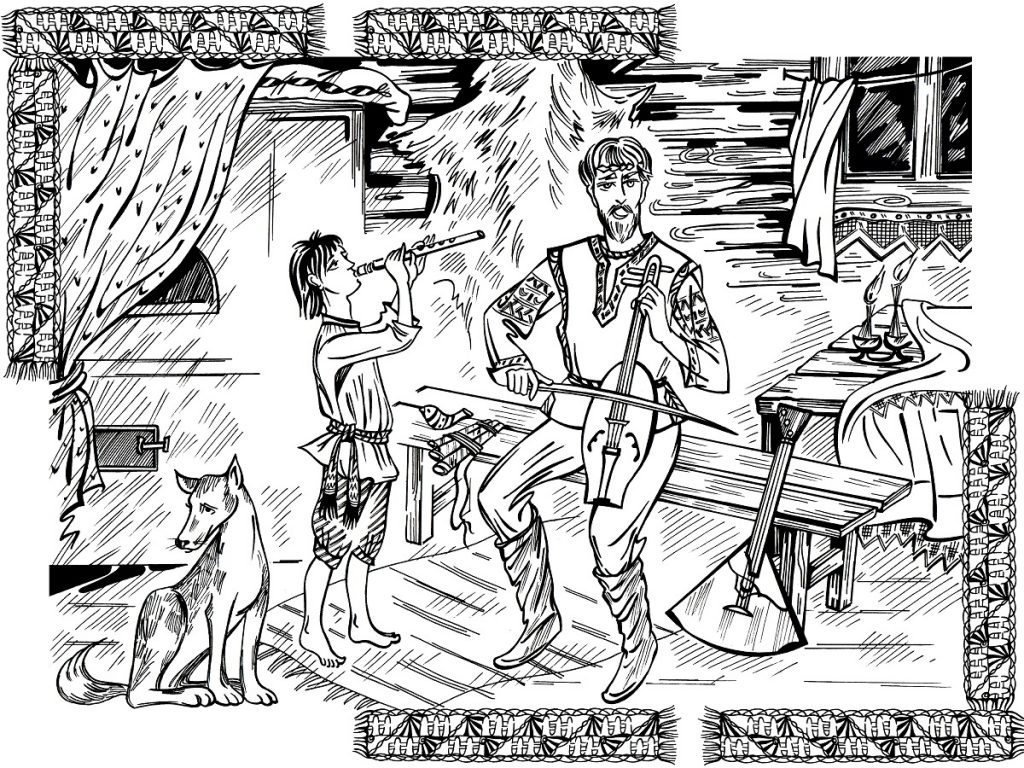 картина Отец и сын1200