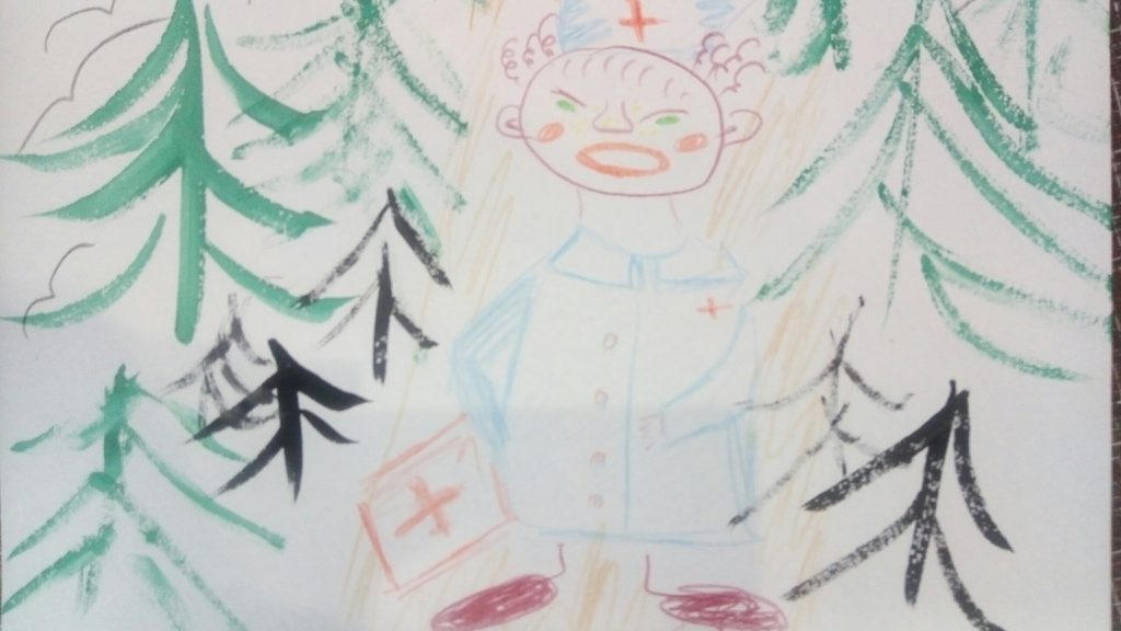 Айболит бежит через лес